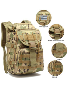 Mochila Táctica Yusudan 35L para Camping y Senderismo 2