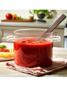 Olla de Vidrio Borosilicato Le'raze 2L con Tapa 2