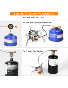 Estufa de Campamento Odoland 3500W Plegable a Prueba de Viento 2