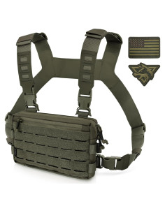 Bolsa de Pecho WYNEX Wy-0212rg Verde Táctica Compacta