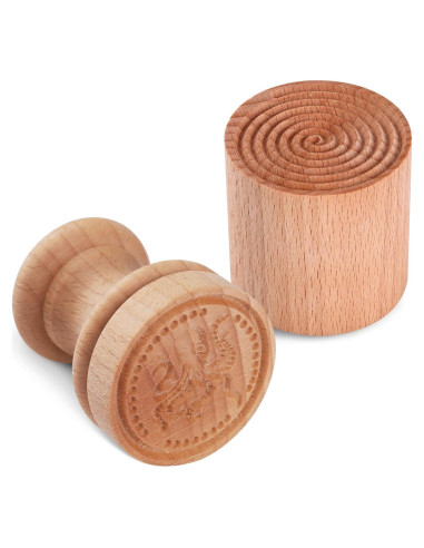 Sello de Pasta Corzetti YORSEEK Madera de Haya 5x5 cm