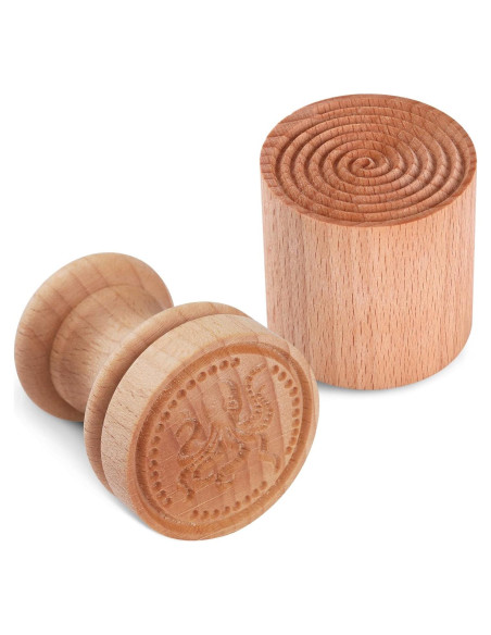 Sello de Pasta Corzetti YORSEEK Madera de Haya 5x5 cm