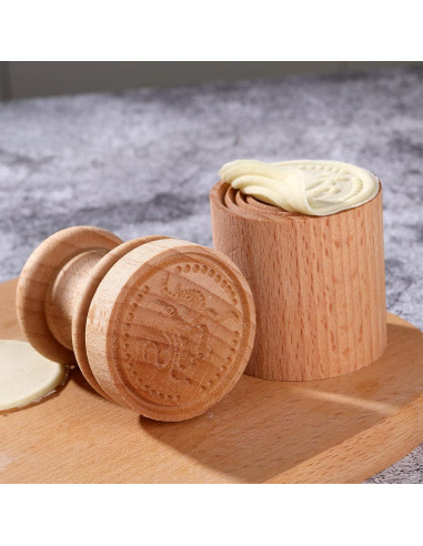 Sello de Pasta Corzetti YORSEEK Madera de Haya 5x5 cm