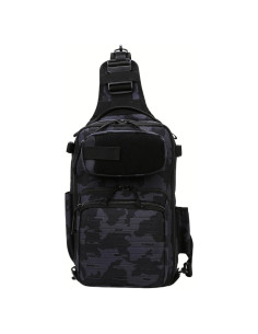 Bolsa de Pecho Táctica Camuflaje Negro Marino 8L