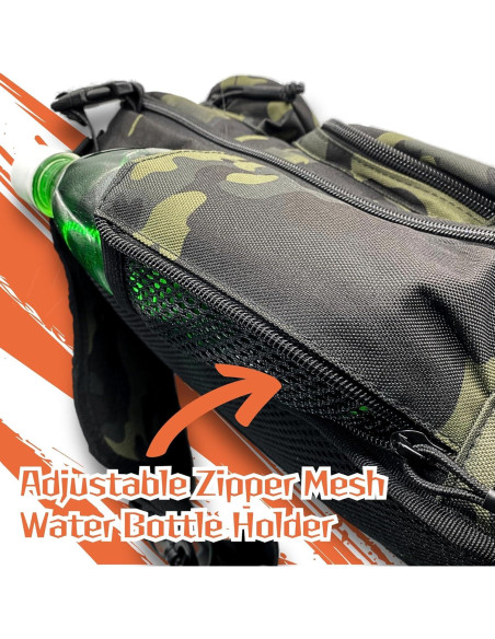 Bolsa de Pecho Táctica Camuflaje Negro Marino 8L