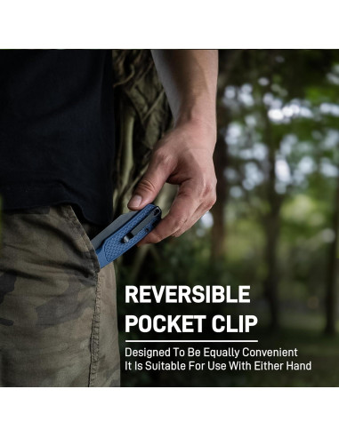 Cuchillo de Bolsillo CJRB Pyrite-Light 8.49 cm Azul EDC