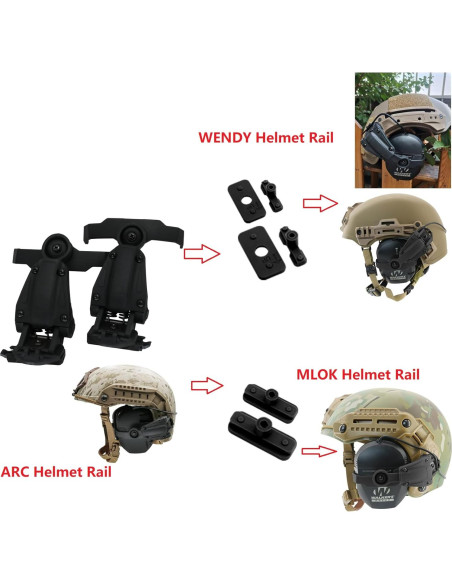 Adaptador Táctico HEARFALCOM para Casco con Auriculares