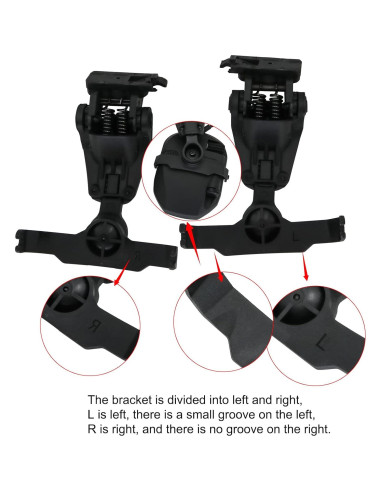 Adaptador Táctico HEARFALCOM para Casco con Auriculares