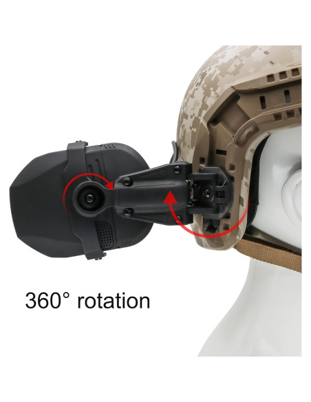 Adaptador Táctico HEARFALCOM para Casco con Auriculares