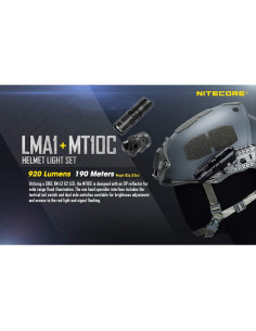 Linterna Táctica Nitecore MT10C 920 Lúmenes con Montaje 2