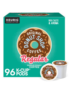 Café Donut Shop Regular K-Cup Pods 96 unidades Tueste Medio