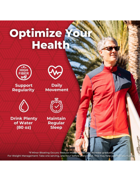 Cápsulas de Psyllium Health Plus 680g - Suplemento de Fibra