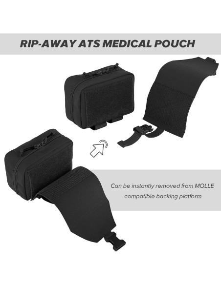 Bolsa Médica Táctica PETAC GEAR IFAK Molle 13.97x19.05cm