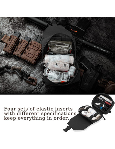 Bolsa Médica Táctica PETAC GEAR IFAK Molle 13.97x19.05cm