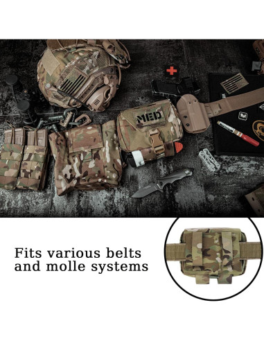 Bolsa Médica Táctica PETAC GEAR IFAK Molle 13.97x19.05cm