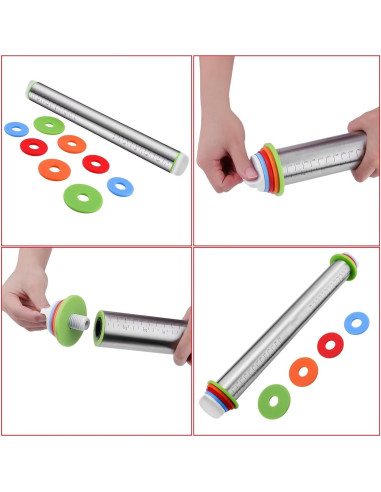 Rodillo de Acero Inoxidable Vinoil con Alfombrilla 60x40cm