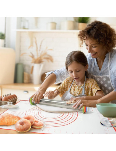 Rodillo de Acero Inoxidable Vinoil con Alfombrilla 60x40cm