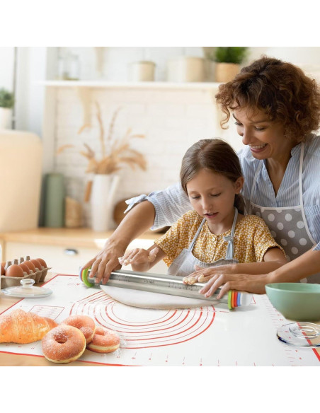 Rodillo de Acero Inoxidable Vinoil con Alfombrilla 60x40cm