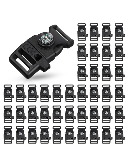 50 Clips de Hebilla de Paracord Jexine para Supervivencia