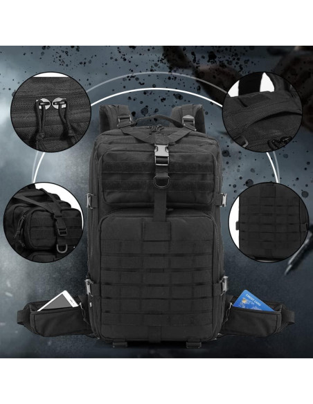 Mochila Táctica EMDMAK 42L Resistente y Cómoda