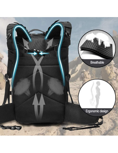 Mochila Táctica EMDMAK 42L Resistente y Cómoda