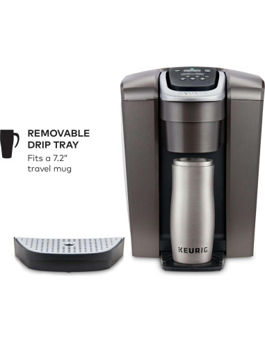 Cafetera Keurig K-Elite 1 Porción Pizarra Cepillada 8-12oz