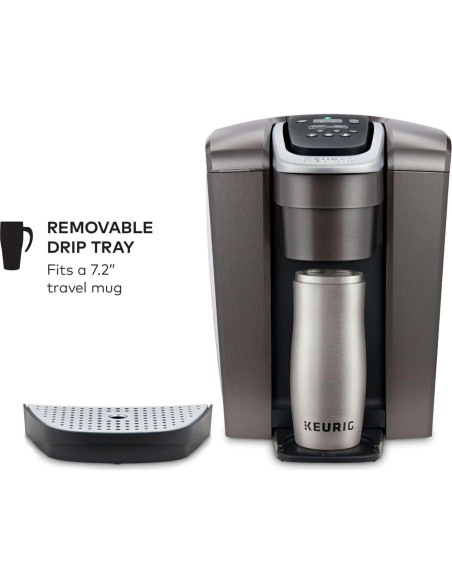 Cafetera Keurig K-Elite 1 Porción Pizarra Cepillada 8-12oz