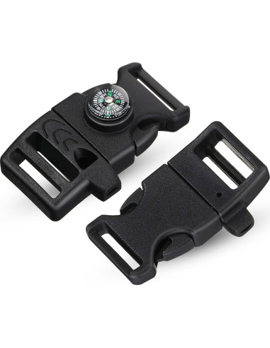 50 Clips de Hebilla de Paracord Jexine para Supervivencia