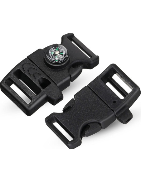 50 Clips de Hebilla de Paracord Jexine para Supervivencia