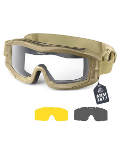Gafas de Airsoft VOZAPOW con Lentes Intercambiables Anti Niebla