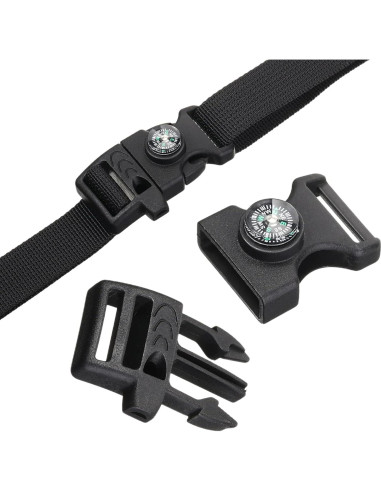 50 Clips de Hebilla de Paracord Jexine para Supervivencia