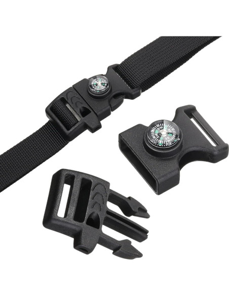 50 Clips de Hebilla de Paracord Jexine para Supervivencia