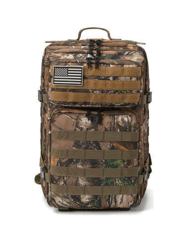 Mochila Táctica QT&QY 45L Camuflaje Árbol Impermeable