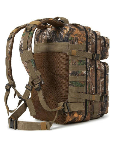 Mochila Táctica QT&QY 45L Camuflaje Árbol Impermeable