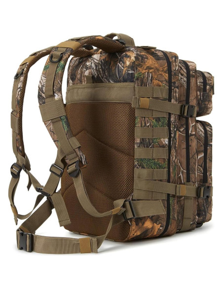 Mochila Táctica QT&QY 45L Camuflaje Árbol Impermeable