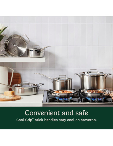 Juego de Utensilios de Cocina Cuisinart 12 Piezas Acero Inoxidable