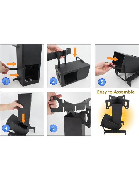 Estufa de Cohete Plegable StarBlue 7.91 kg Ideal Camping