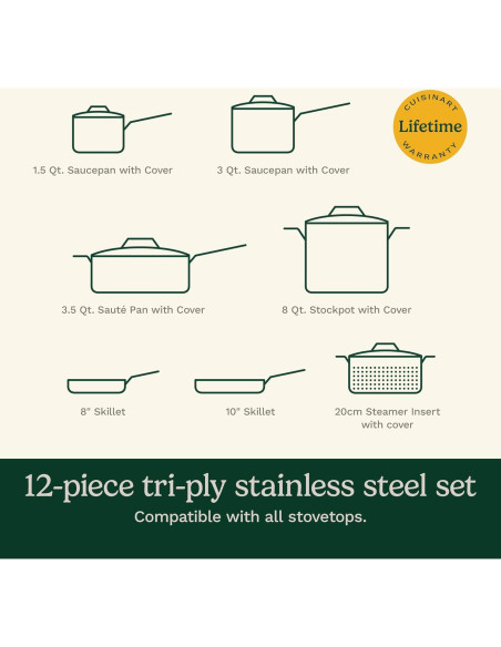 Juego de Utensilios de Cocina Cuisinart 12 Piezas Acero Inoxidable Juego de Utensilios de Cocina Cuisinart 12 Piezas Acero Inoxidable