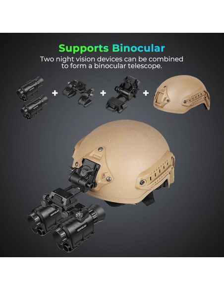 Gafas de Visión Nocturna GOYOJO NVG20 4X HD para Caza