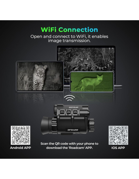 Gafas de Visión Nocturna GOYOJO NVG20 4X HD para Caza