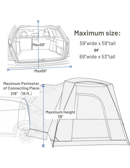 Tienda SUV Timber Ridge 5 Personas 3.05x2.44m Resistente al Clima