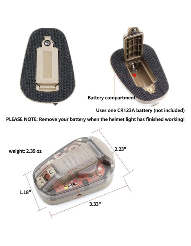 Luz de señal LED IFF para casco táctico LThyzszb