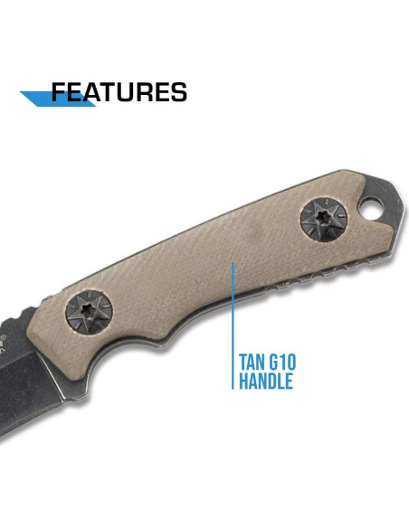 Cuchillo Táctico MTech USA MT-20-30, Hoja 5 cm, Mango G10