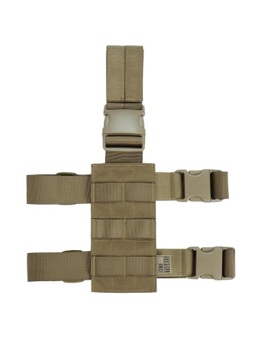 Panel Molle OneTigris para Pierna Ajustable 70 cm Marrón