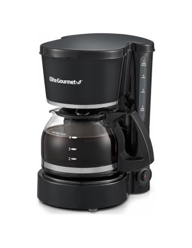 Cafetera Automática Elite Gourmet EHC-5055 5 Tazas Negra