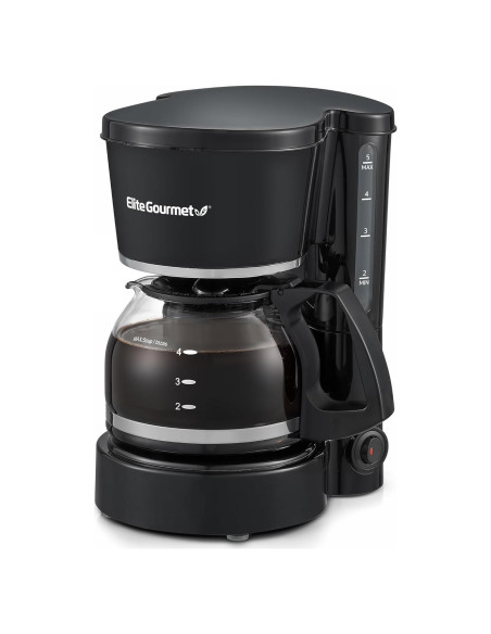 Cafetera Automática Elite Gourmet EHC-5055 5 Tazas Negra