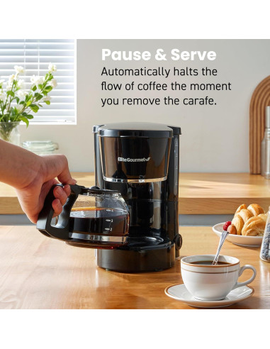 Cafetera Automática Elite Gourmet EHC-5055 5 Tazas Negra