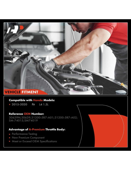 Motor de Arranque A-Premium Honda Fit 2015-2020 12V 1.2KW