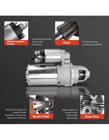 Motor de arranque A-Premium para Ford 3.0L 2005-2007