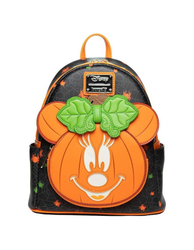 Mochila Mini Loungefly Disney Minnie Mouse Calabaza Brilla